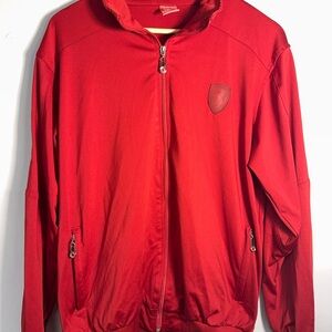 Ferrari Men's Vibrant Red Windbreaker Vintage‎ x Michael Shumacher